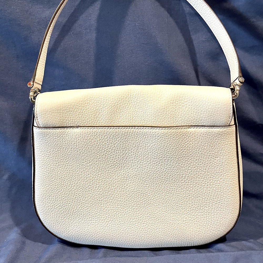 NWOT Glistening Kate Spade New York Large Saddle Bag w/ Crossbody Strap - Picture 4 of 11